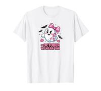 en Octobre, Nous portons des fantômes Roses pour la Sensibilisation au Cancer du Sein T-Shirt