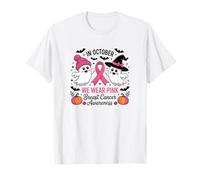 en Octobre, Nous portons des fantômes Roses pour la Sensibilisation au Cancer du Sein T-Shirt