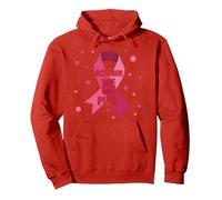 en Octobre, Nous portons des Femmes sensibles au Cancer du Sein Rose Sweat à Capuche, Unisexe pour Adultes, Rouge, M
