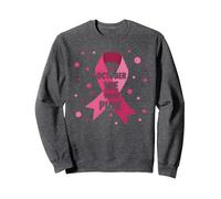 en Octobre, Nous portons des Femmes sensibles au Cancer du Sein Rose Sweatshirt, Unisexe pour Adultes, Chiné Foncé, XL