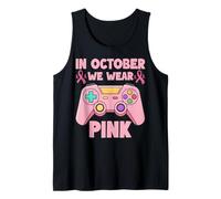 en Octobre, Nous portons des Jeux sur Le Cancer du Sein en Rose pour Enfants, garçons et Jeunes Débardeur