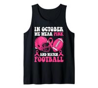 en Octobre, Nous portons du Rose et regardons Le Cancer du Sein de Football Débardeur