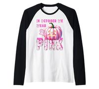 en Octobre, Nous portons Pink Nurse Ghost Halloween 2025 Manche Raglan