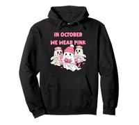 en Octobre, Nous portons Pink Nurse Ghost Halloween 2025 Sweat à Capuche