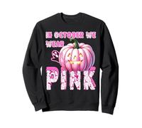 en Octobre, Nous portons Pink Nurse Ghost Halloween 2025 Sweatshirt