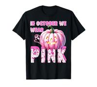 en Octobre, Nous portons Pink Nurse Ghost Halloween 2025 T-Shirt