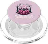 en Octobre, Nous portons Pink Witches Coven Awarenes Contre Le Cancer du Sein PopSockets PopGrip pour MagSafe