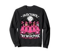 en Octobre, Nous portons Pink Witches Halloween Witchy Squad Witch Sweatshirt