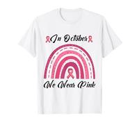 En octobre, nous portons un arc-en-ciel rose T-Shirt
