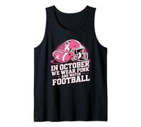 en Octobre, Nous portons Un Ballon de Football Rose pour la Sensibilisation au Cancer du Sein Débardeur