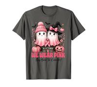 en Octobre, Nous portons Un Cancer du Sein Rose sorcière, fantôme, Citrouille T-Shirt