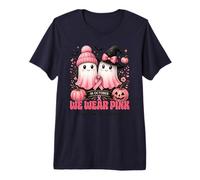 en Octobre, Nous portons Un Cancer du Sein Rose sorcière, fantôme, Citrouille T-Shirt Haut de Gamme