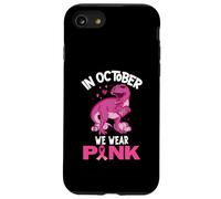 En octobre, nous portons un dinosaure rose pour garçons et enfants atteints d'un cancer du sein Coque pour iPhone SE (2020) / 7 / 8