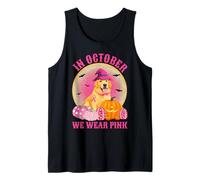 en Octobre, Nous portons Un Golden Retriever Rose pour Halloween Débardeur