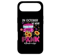 en Octobre, Nous portons Un Ruban Rose Chauffeur de Bus Vie Cancer du Sein Coque pour iPhone Air
