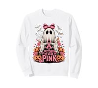 en Octobre, Nous portons Un Soutien au Cancer du Sein fantôme Rose Sweatshirt