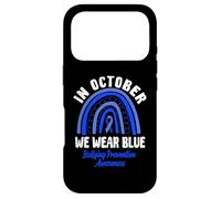 en Octobre, Nous portons Une Sensibilisation à la prévention de l'intimidation Bleue Coque pour iPhone 17 Pro