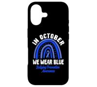 en Octobre, Nous portons Une Sensibilisation à la prévention de l'intimidation Bleue Coque pour iPhone 17