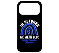en Octobre, Nous portons Une Sensibilisation à la prévention de l'intimidation Bleue Coque pour iPhone 17 Pro Max