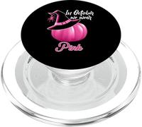 en Octobre, Nous portons Une sorcière Citrouille Rose Cancer du Sein PopSockets PopGrip pour MagSafe