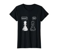 en Passant : What Chess Fun T-Shirt Graphique avec Valeur, Femme, Noir, S