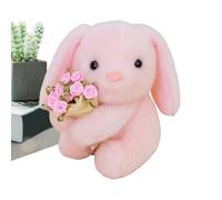 en Peluche de Lapin - Coussin Lapin Mignon pour la Décoration de la Maison,Coussin de Saint-Valentin en Peluche Décoratif - Pour Table, Bureau, Chambre, Petite Amie, Épouse, Amie, Sœur, Fille, , Garço