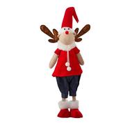 en peluche de Noël à longue jambe, décoration de debout remplie de peluche | Décoration en peluche d'apparence vive pour étagères, tables, plateaux à étages, bureaux, armoires et s