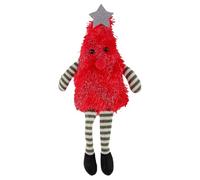 en peluche de Noël en forme d'arbre avec | Figurine décorative lumineuse douce pour bureau et table