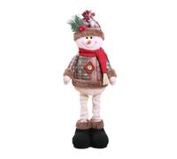 en Peluche de Noël - Jambes relevables - Élan, Père Noël, Jouet en Peluche - Décoration de Vacances pour, Adultes, Sapin de Noël