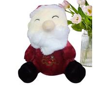 en peluche de Père Noël, animaux en peluche de Noël | en peluche de Père Noël orignal bonhomme de neige avec lumières musicales - Coussin de Noël doux ornement festive pour d