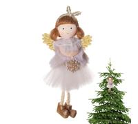 en peluche en forme d'ange, belle décoration de Noël, peluche | pendentif en forme de fée, un souvenir idéal qui améliore les célébrations de Noël et ravit les tout-petits