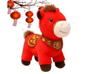 en peluche en forme de cheval en peluche du festival | Décoration d'animaux doux pour canapé, salon, chambre, étagère, table, canapé, studio, came