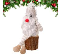 en peluche festive, décoration d'intérieur en forme de sapin de Noël avec lumières, centre de table saisonnière éclairé pour bureau, maison, bureau, fête