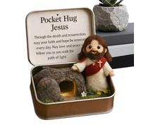 en Peluche pour Pâques - Mini Mignonne dans Une boîte Cadeau - Jouet Positif avec Carte d'encouragement - pour Les Amis - pour Affirmation comme Panier de Pâques et pour Les Vacances