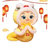 en Peluche Serpent Chinois,Peluche Serpent Chinois - 2025 Nouvel an Chinois Année du Serpent Peluche | Jouet en Peluche Serpent du Nouvel an, en Peluche de décoration du Nouvel an Chinois pour l