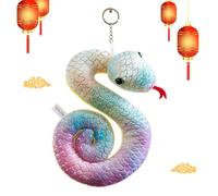 en peluche serpent chinois,peluche serpent chinois | du Nouvel An Année du Serpent Mascotte Pendentif | Jouet en peluche serpent porte-bonheur du nouvel an, jouet en peluche serpe