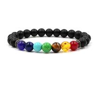 en Pierre, en Pierre Naturelle, 8 mm en Pierre givrée Chakra Yoga Stretch mènes Femmes, Accessoires de vêtements personnalisés Bijoux
