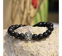 en Pierre, en Pierre Naturelle Étudiant à Mode Couple de la tête de Lion de Pierre volcanique à la Main Bracelets Bracelets Hommes Femmes Accessoires de vêtements personnalisés