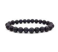 en Pierre, en Pierre Naturelle Fashion Fashion 8 mm Volcanique Stone Péd élastique pour Femmes Accessoires de vêtements personnalisés Bijoux