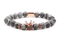en Pierre, en Pierre Naturelle, Image de la Couronne Micro-infiltrée Agate Rose, Accessoires de vêtements personnalisés Bijoux