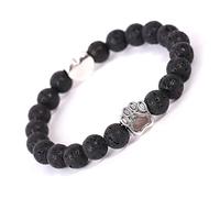 en Pierre, en Pierre Naturelle, Mode Natural Stone Volcanic Stone Dog Claw Fashion Love Bracelets pour Envoyer des Amis des Cadeaux de Parents, des Accessoires de vêtements personnalisés Bijoux