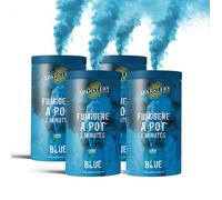 en Pot 2 MINUTES couleur Bleu - Lot de 4 - Allumage à , durée 120 secondes, couleur à pBleu
