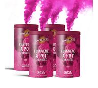 en Pot 2 MINUTES couleur Rose - Lot de 4 - Allumage à , durée 120 secondes, couleur à pRose