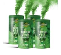 en Pot 2 MINUTES couleur Vert - Lot de 4 - Allumage à , durée 120 secondes, couleur à pVert
