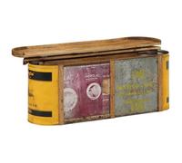 ""En Promotion""Banc de rangement/buffet - protection UV, Coffre de salon - avec stockage - 120x30x40cm bois de récupération B4900506w