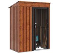 ""En Promotion""Cabanons de jardin Moderne - ABOTT@ abri de rangement/Armoire haut - Marron 137x81x180cm Métал B1132482