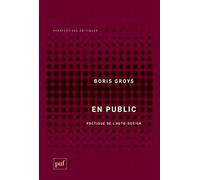 En public: Poétique de l'autodesign