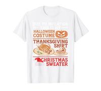 en Raison de l'inflation, C'est Mon Halloween Thanksgiving Noël T-Shirt Graphique avec Valeur, Homme, Blanc, M
