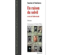En raison du soleil - Natacha de Pontcharra - Quartett - broché - Théâtre
