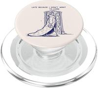 en Retard Parce Que Je ne voulais Pas Venir Lazy Cat PopSockets PopGrip pour MagSafe